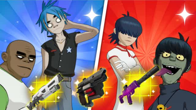 GORILLAZ  RED VS BLUE 🔴🔵