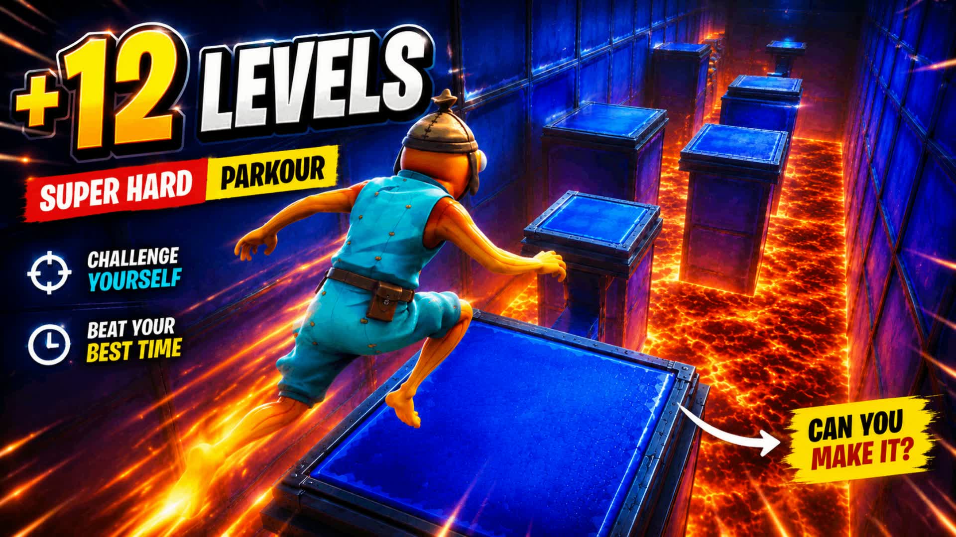 💀 12 Parkour Levels of Pain — Fortnite island 5618-3353-4093 by ｎｅｘｏｏ
