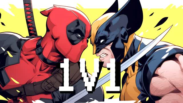 DEADPOOL VS WOLVERINE 1V1 🔴🔵
