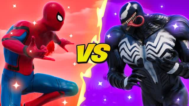 SUPER RED VS BLUE [SPIDERMAN VS VENOM]