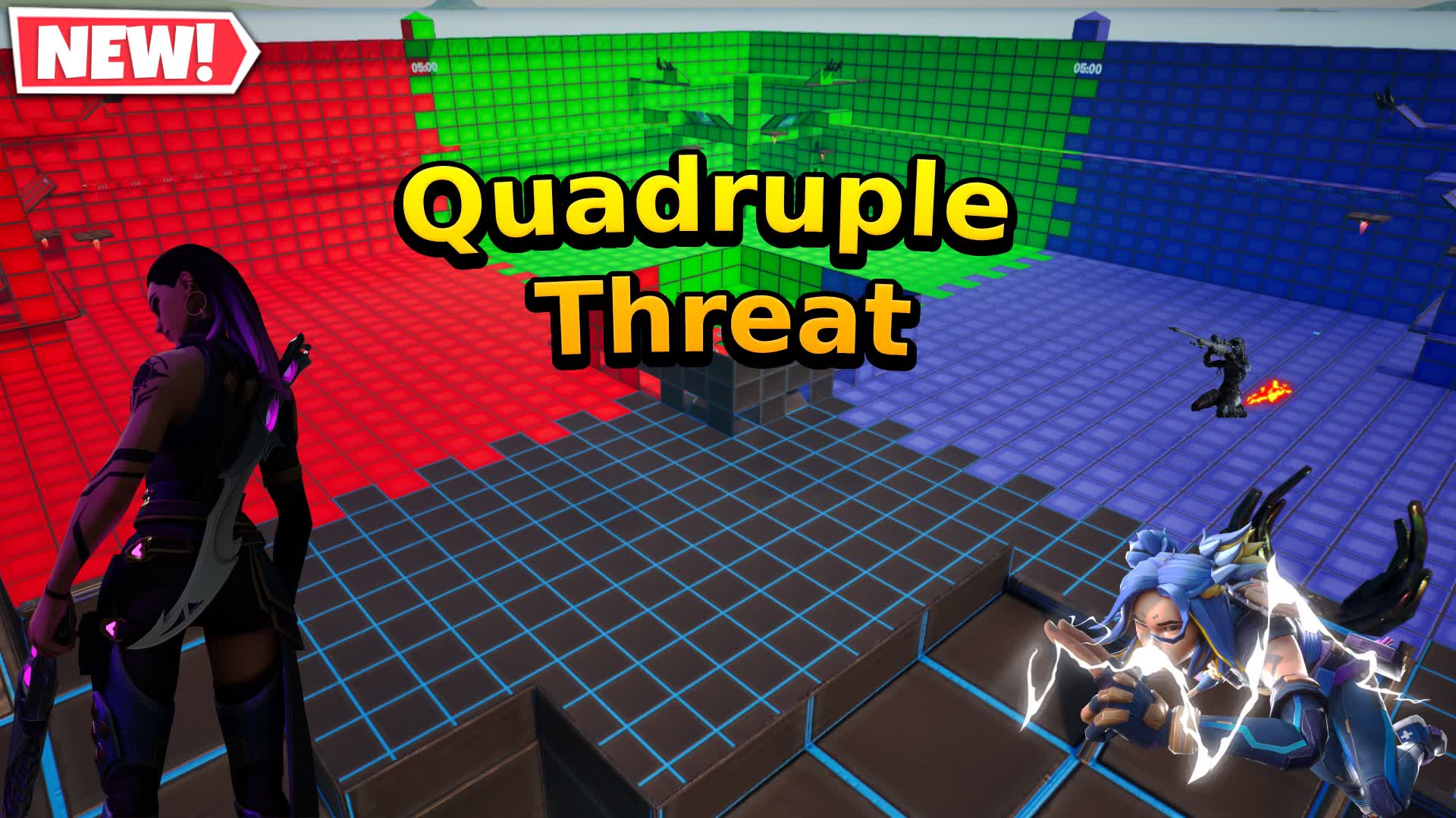 Quadruple Threat 👑 448483152694 by sabishimori Fortnite Creative