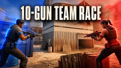 10-GUN TEAM RACE đŽ VS đ”