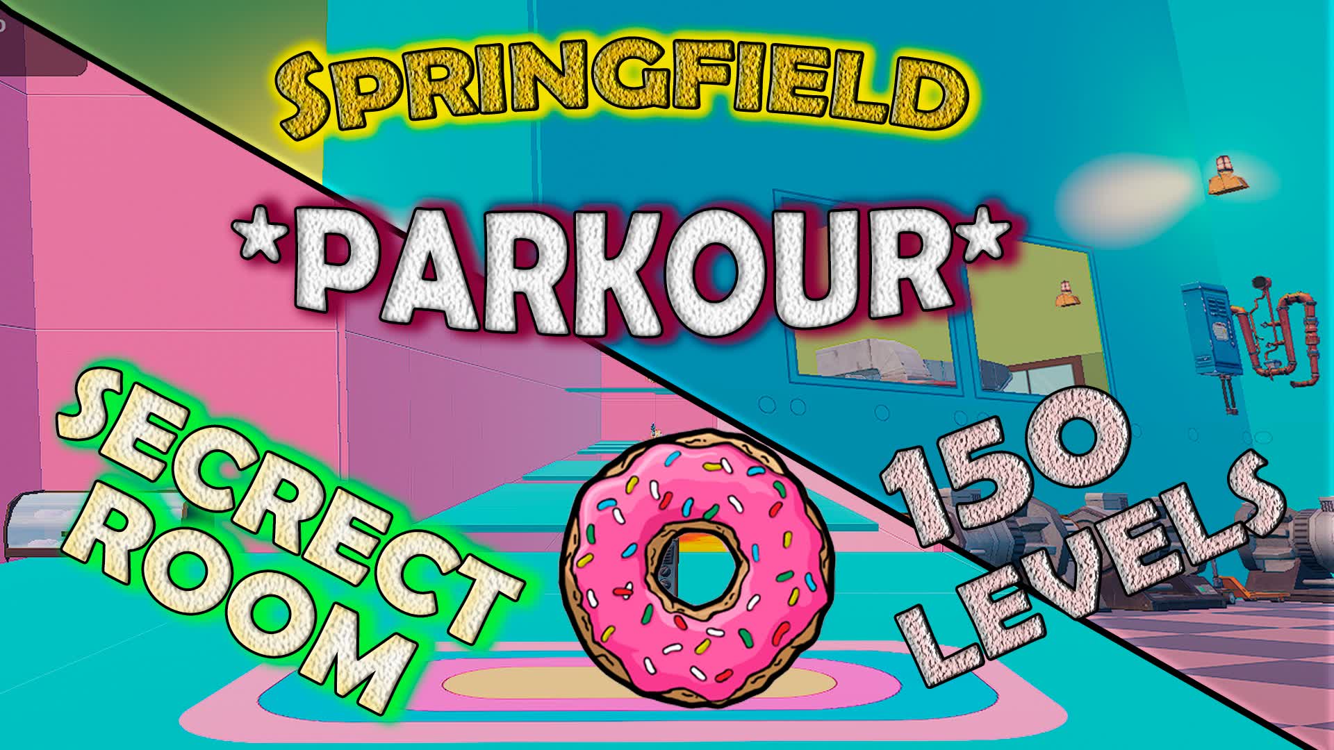 SPRINGFIELD PARKOUR 🍩 150 LEVELS