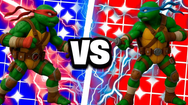 🔴LEONARDO VS RAPHAEL 🔵 🐢TMNT🐢POL1R