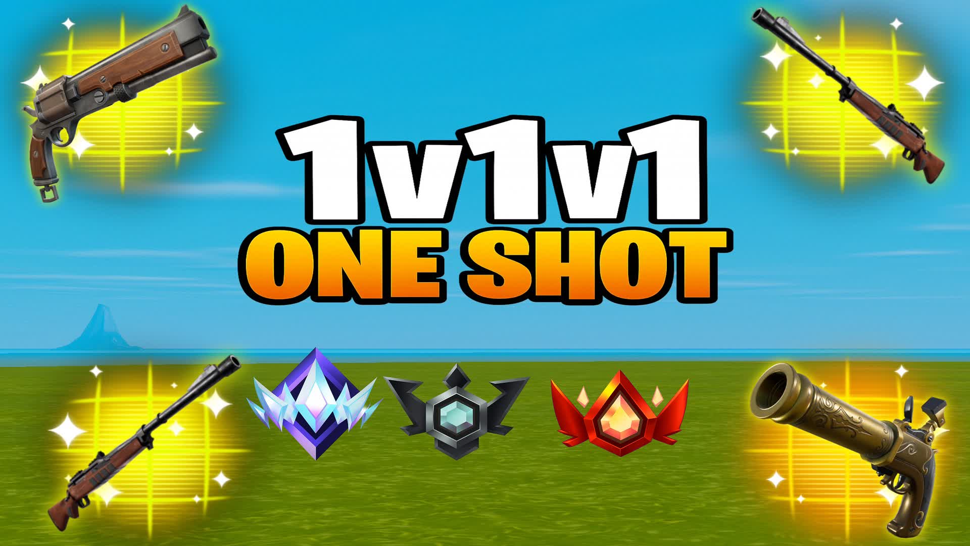 1v1v1 RANKED Sniper One Shot FFA 🎯