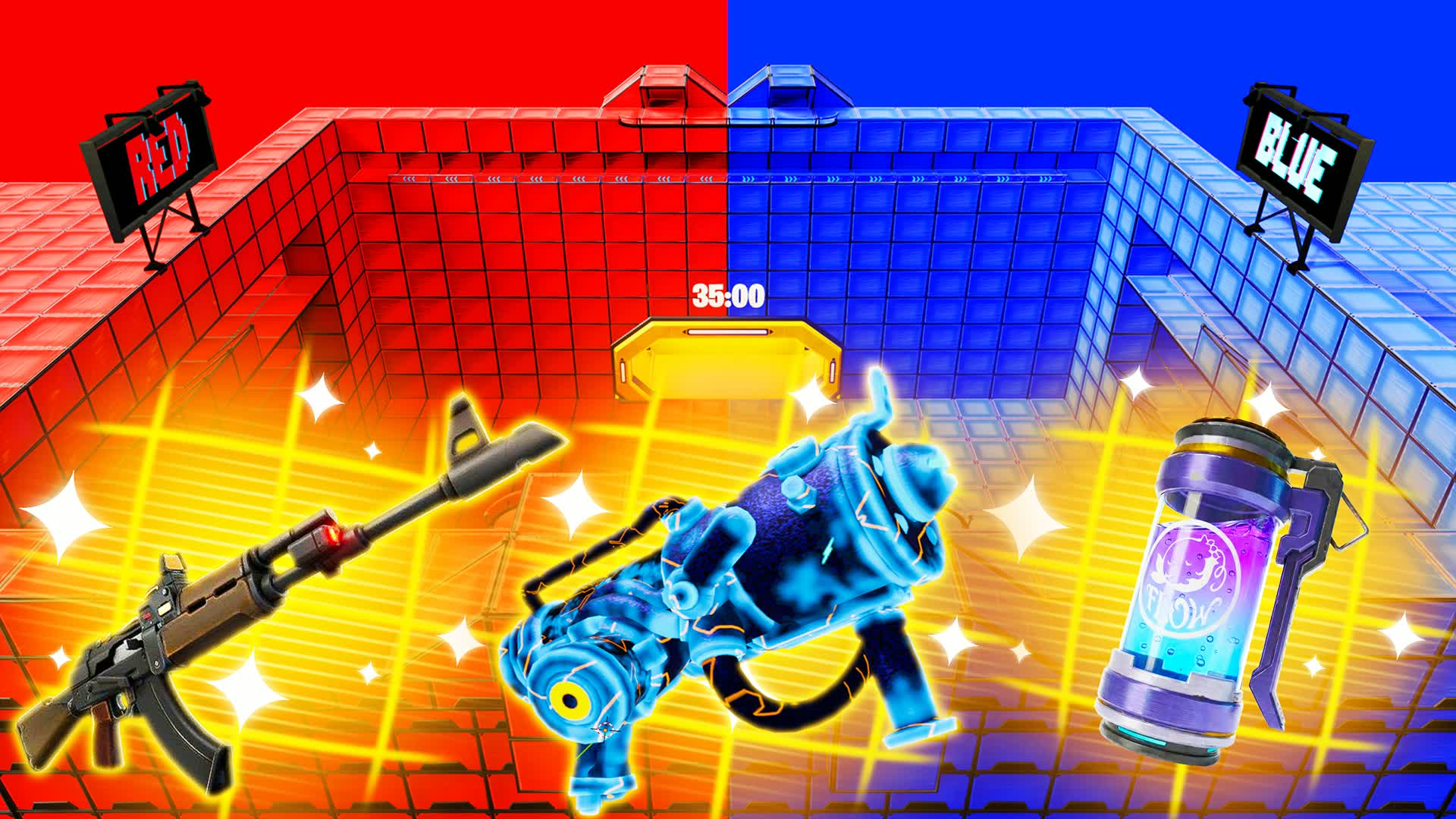 CRAZY RED VS BLUE 🔴🔵 2898-7886-8847 by rvb - フォートナイト