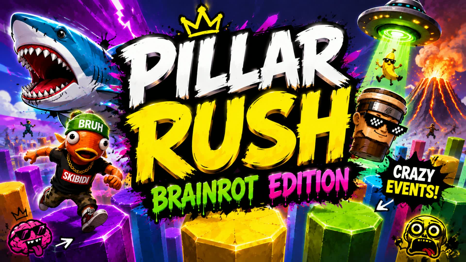 Pillar Rush: Brainrot Edition — Fortnite island 2328-6106-8327 by ArmoнD