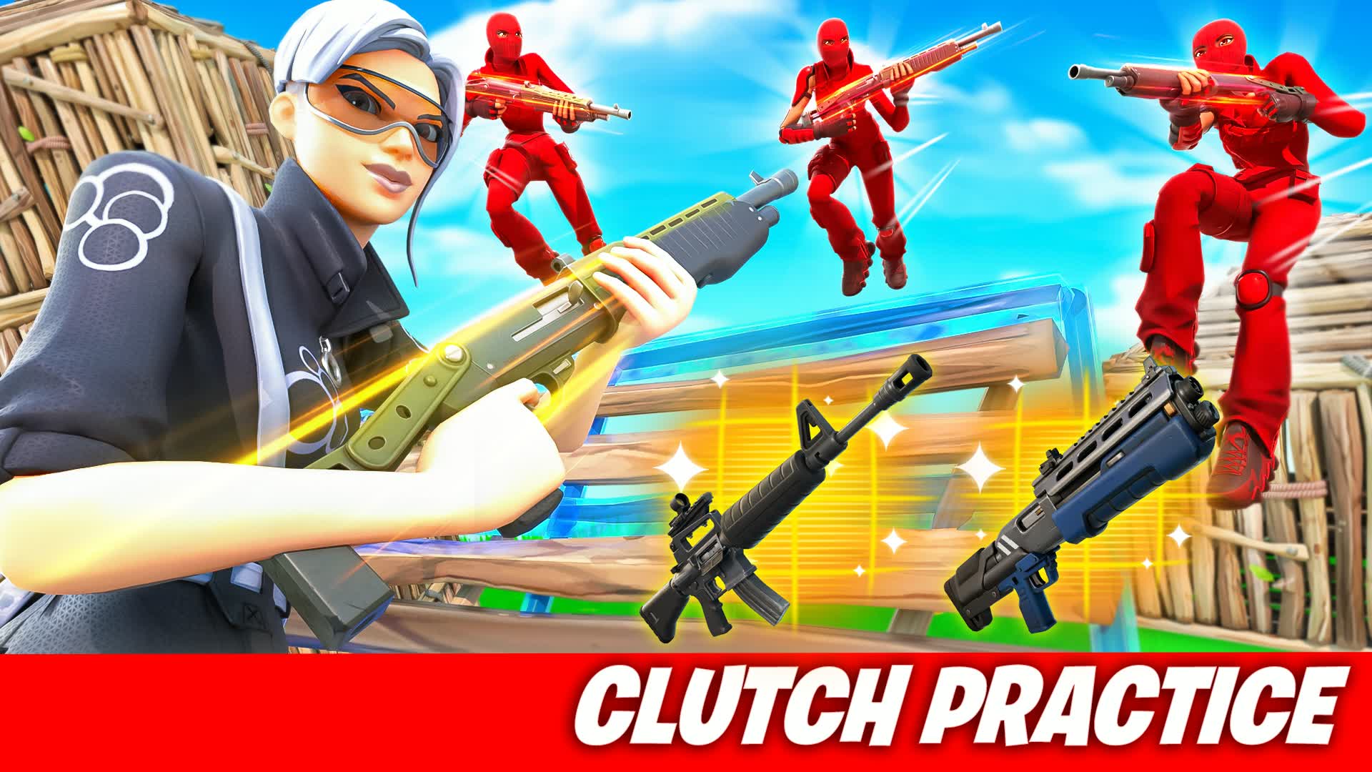 CLUTCH PRACTICE 🎯 & BUILD, AIM, PIECE - fortnite