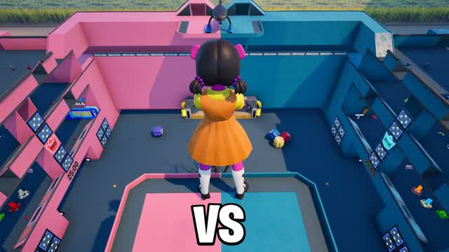 🦑 PLAYERS VS GUARDS 🔴🔵 RED VS BLUE