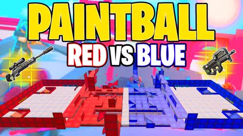 Red vs Blue Paintball War 🔴🔵🔫✨
