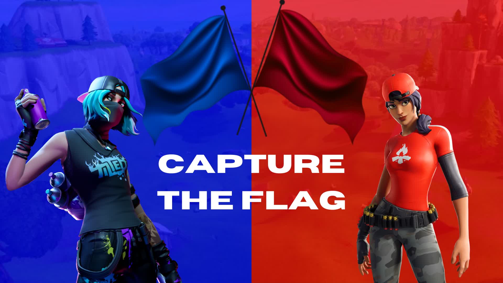 RED VS BLUE CAPTURE THE FLAG 1346 5562 4144 Vinny Fortnite arena-gladiator-2776-0245-1848-de-promen-en-fortnite