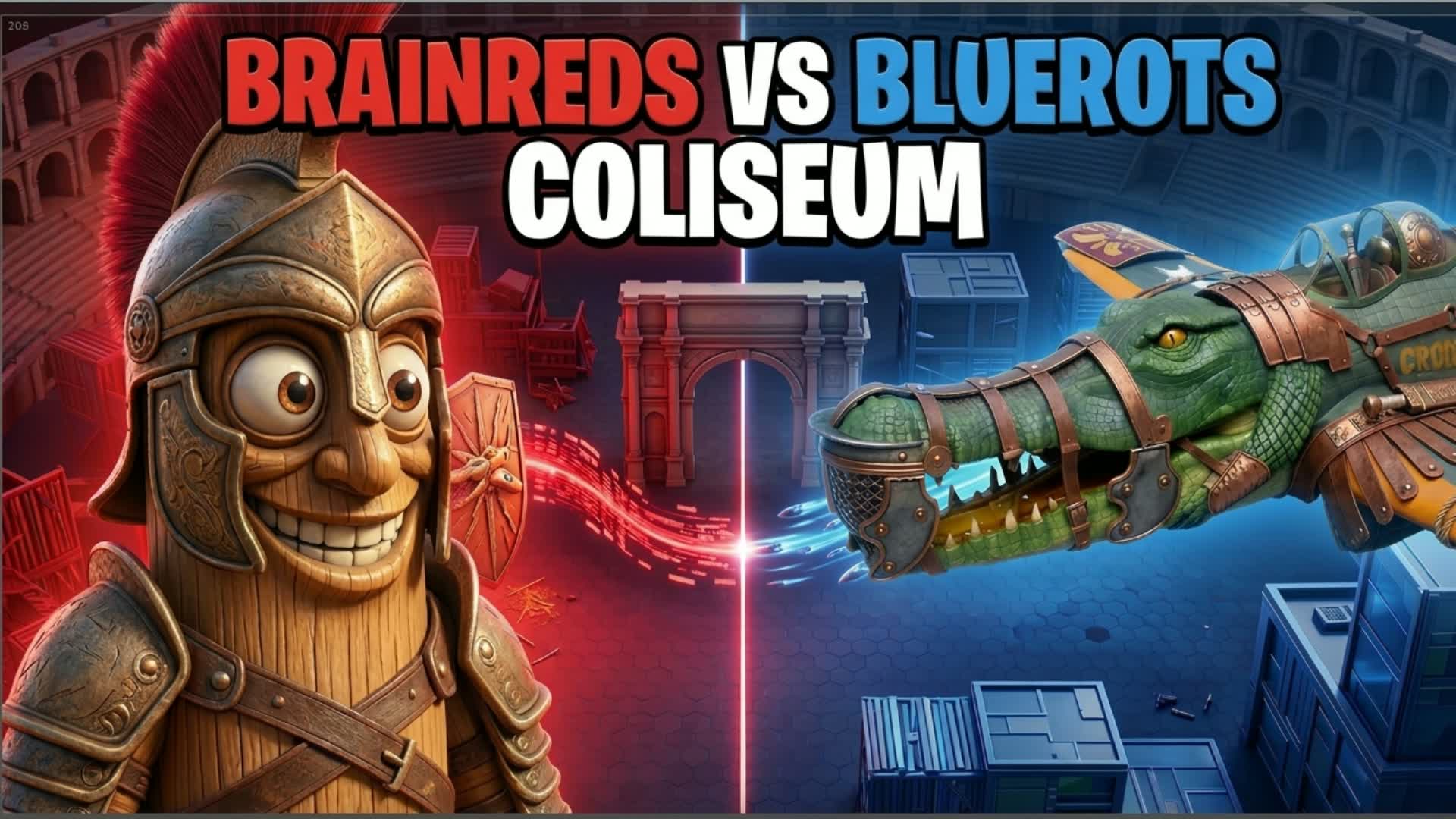 MEGA BRAINREDS VS BLUEROTS COLISEUM 🟥🟦