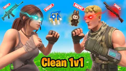 Clean 1v1 Camp Build Fight Island meme