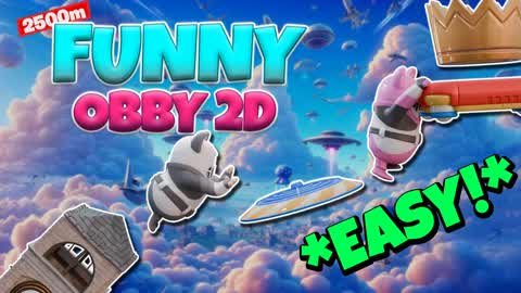 🌈VERY EASY FALL GUYS OBBY PARKOUR 2D🌈