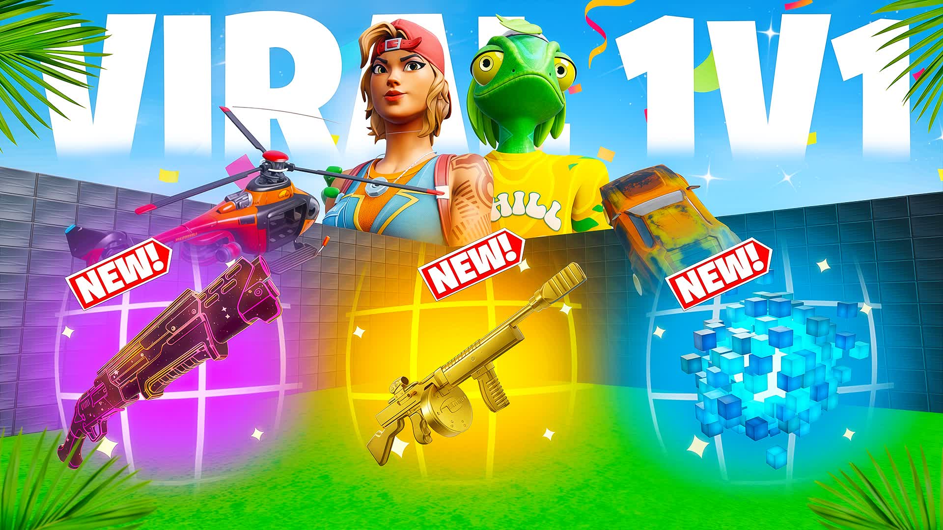 VIRAL 1V1V1 FFA BUILD BATTLE ARENA