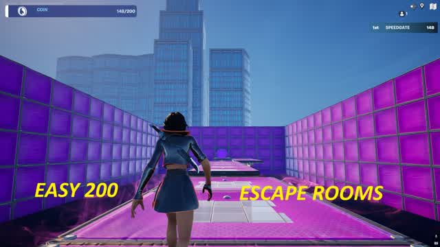 EASY 200 DEATH RUN WITH ESCAPE ROOMS