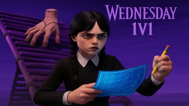1v1 Build Fights [ Wednesday Addams ]