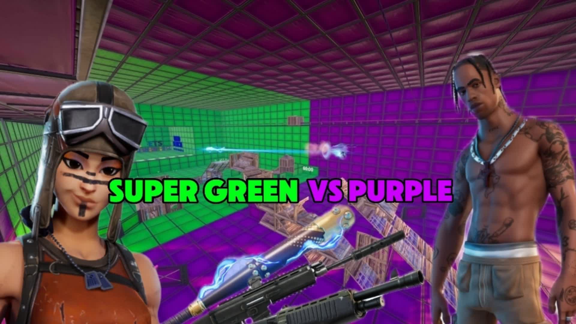 Super Green Vs Purple