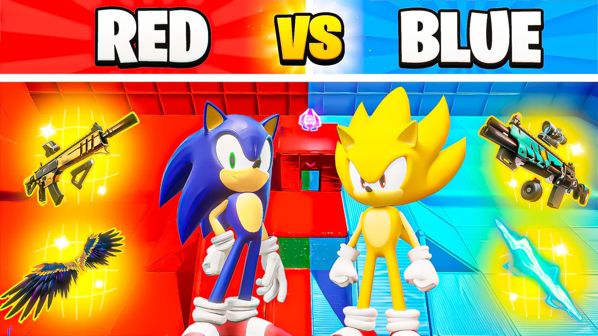 RECKLESS SONIC RED VS BLUE 🔴🔵