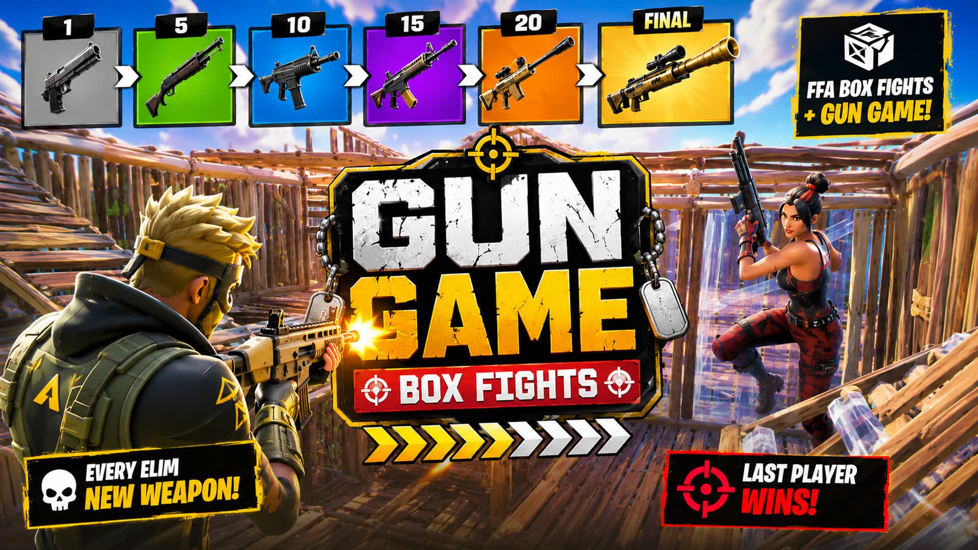 GUN GAME BOX PVP 📦🔫💣