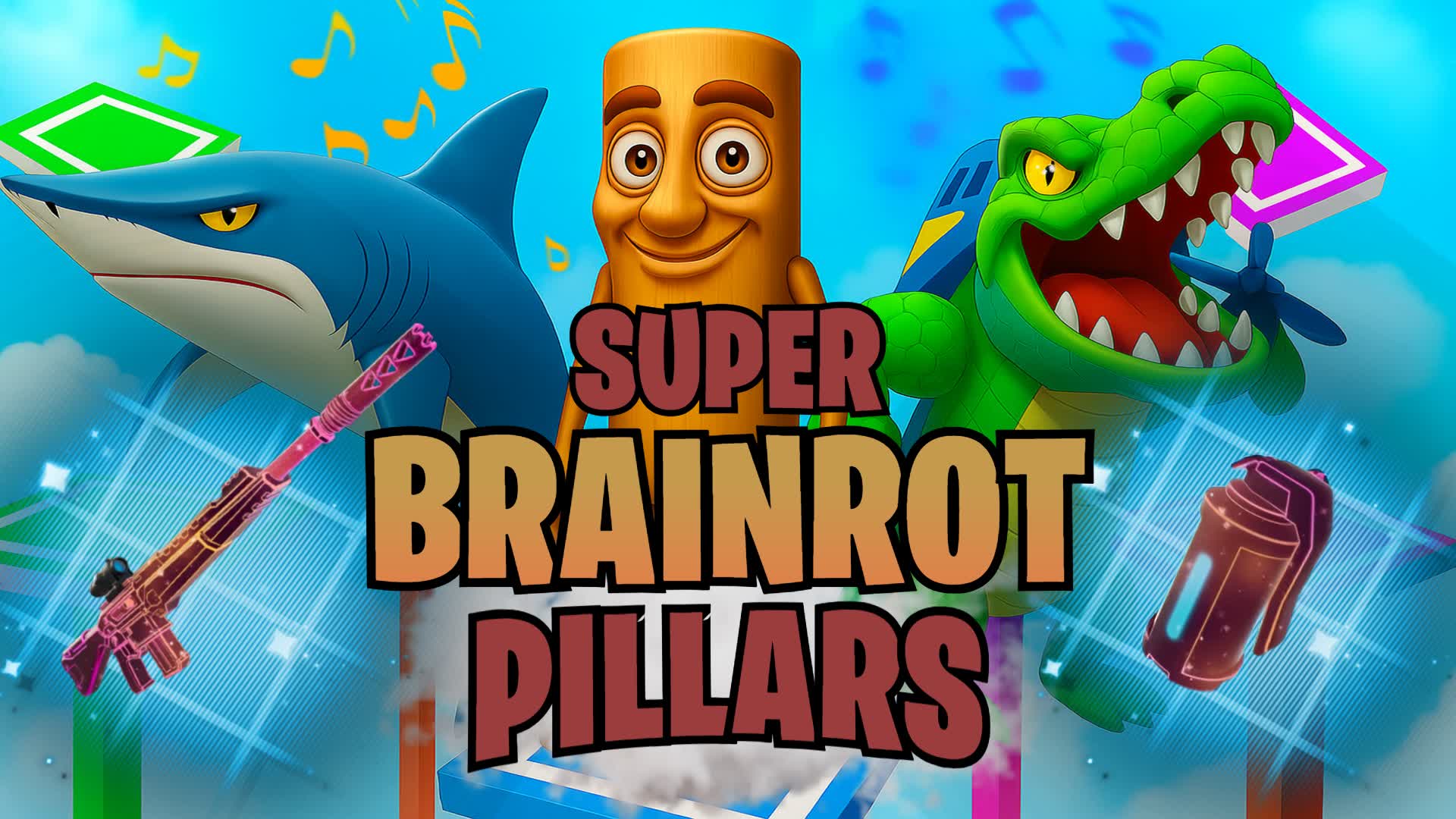 1V1 BRAINROT PILLARS