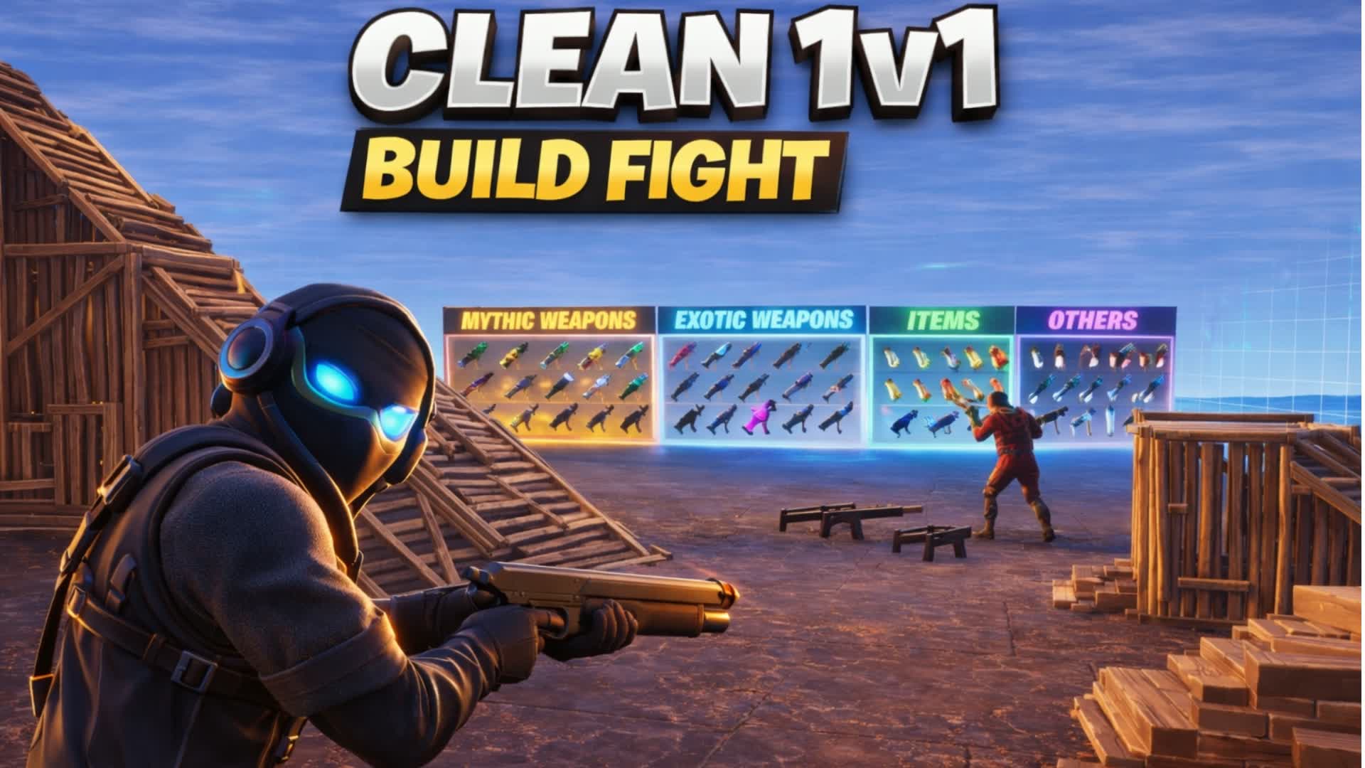 クリーンな1v1ビルドファイト ⚡ [遅延なし]