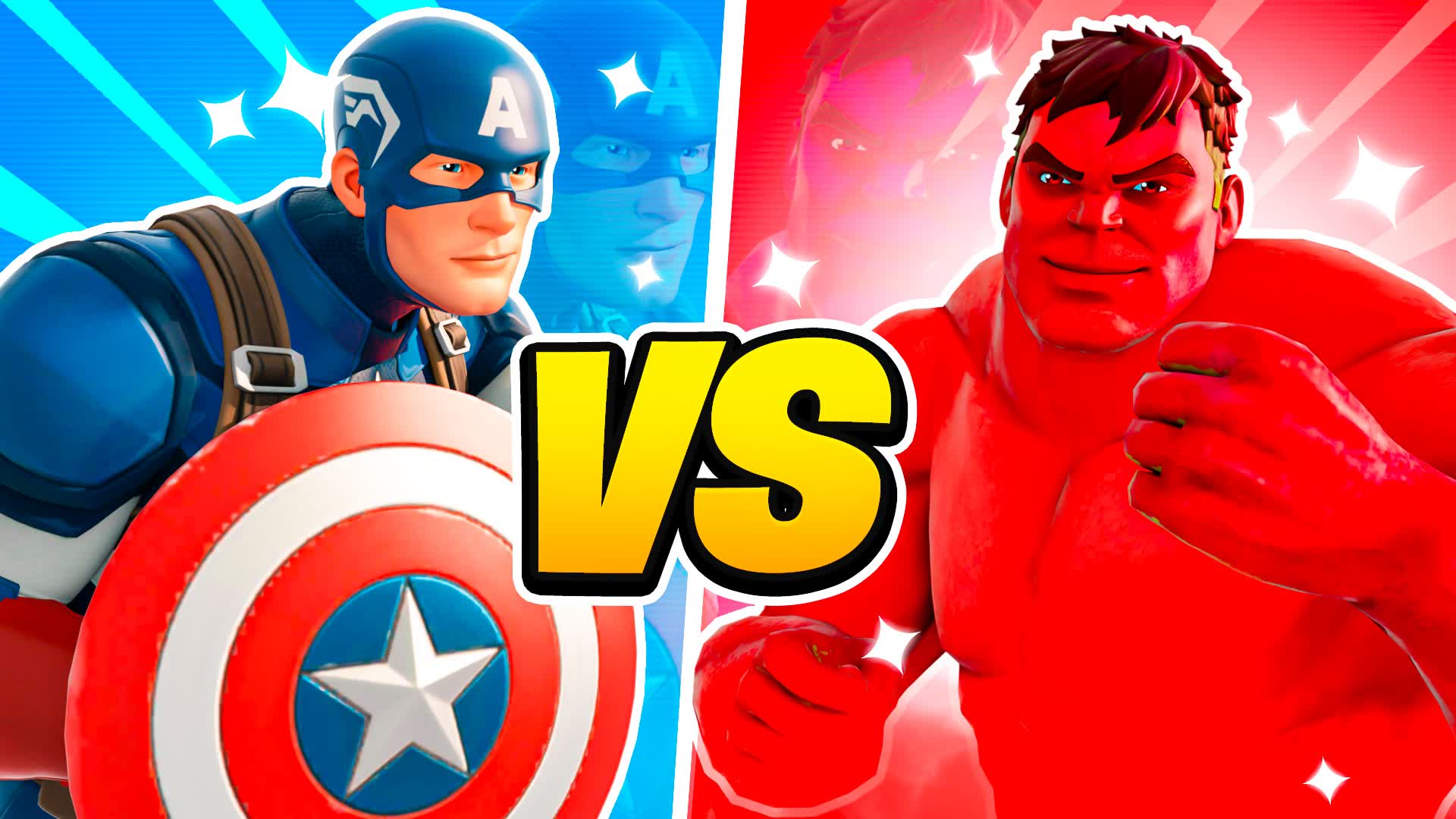 HULK VS CAPTAIN AMERICA🏆RED VS BLUE🔴🔵