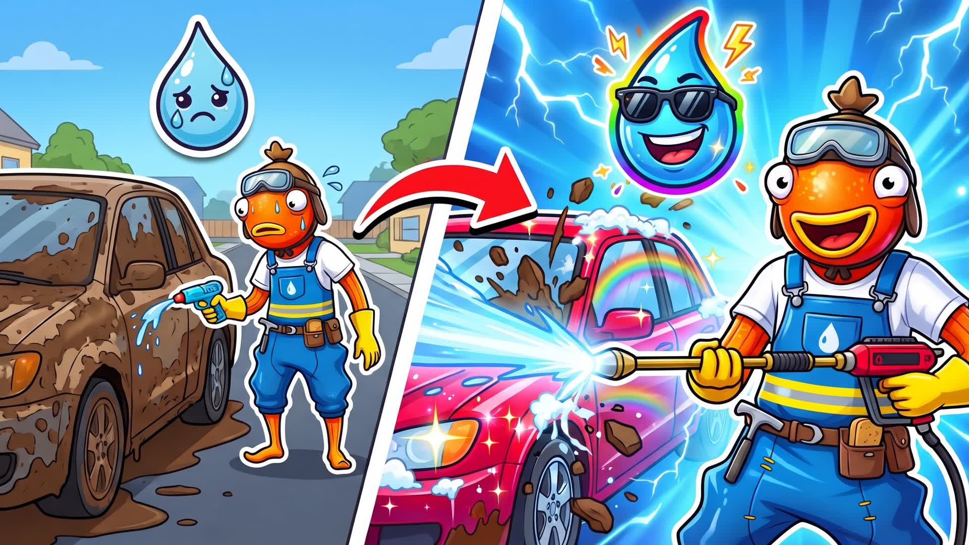 MR. CLEANER ๐ฆ Wash Tycoon, Fortnite island 2239-9005-5073 by fisher996
