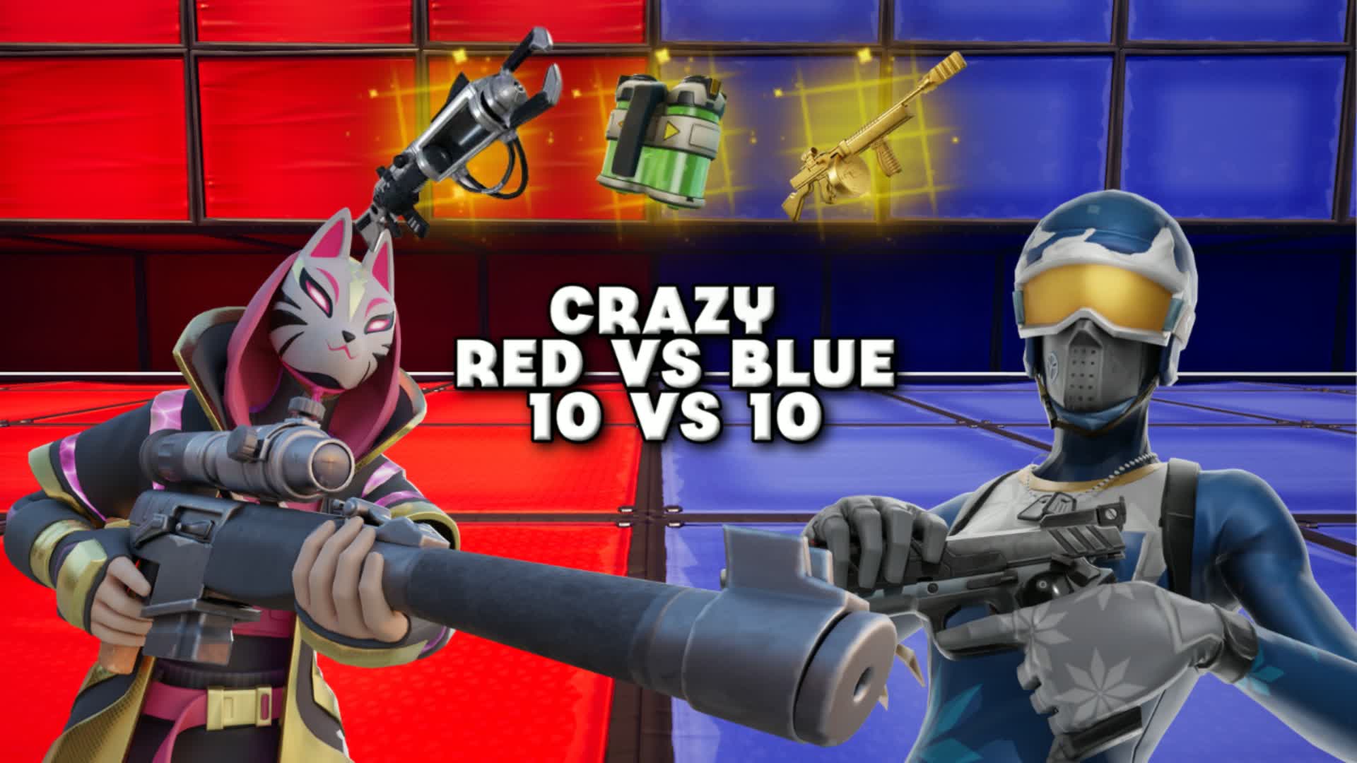 戦い レッド対ブルー 10対10