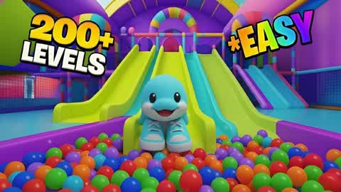 🌈 EASY OBBY PARKOUR 🌈 200+ FALL GUYS