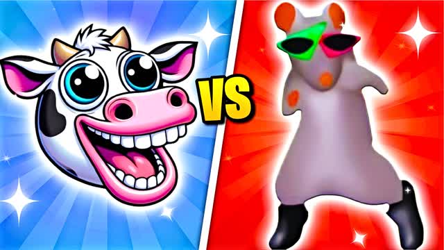 COW VS TIKTOK RED VS BLUE🔴🔵