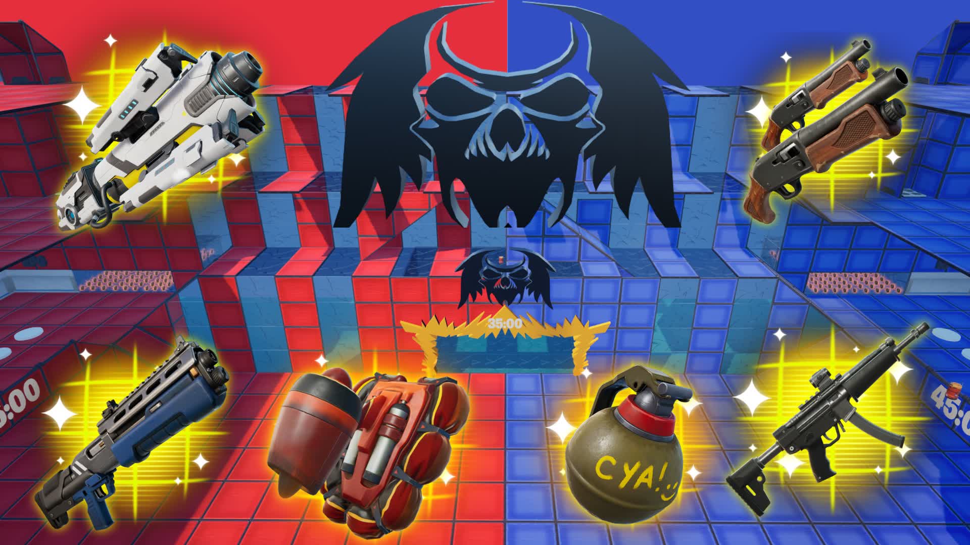 NEW WALL WARS : RED 🔴 VS BLUE 🔵