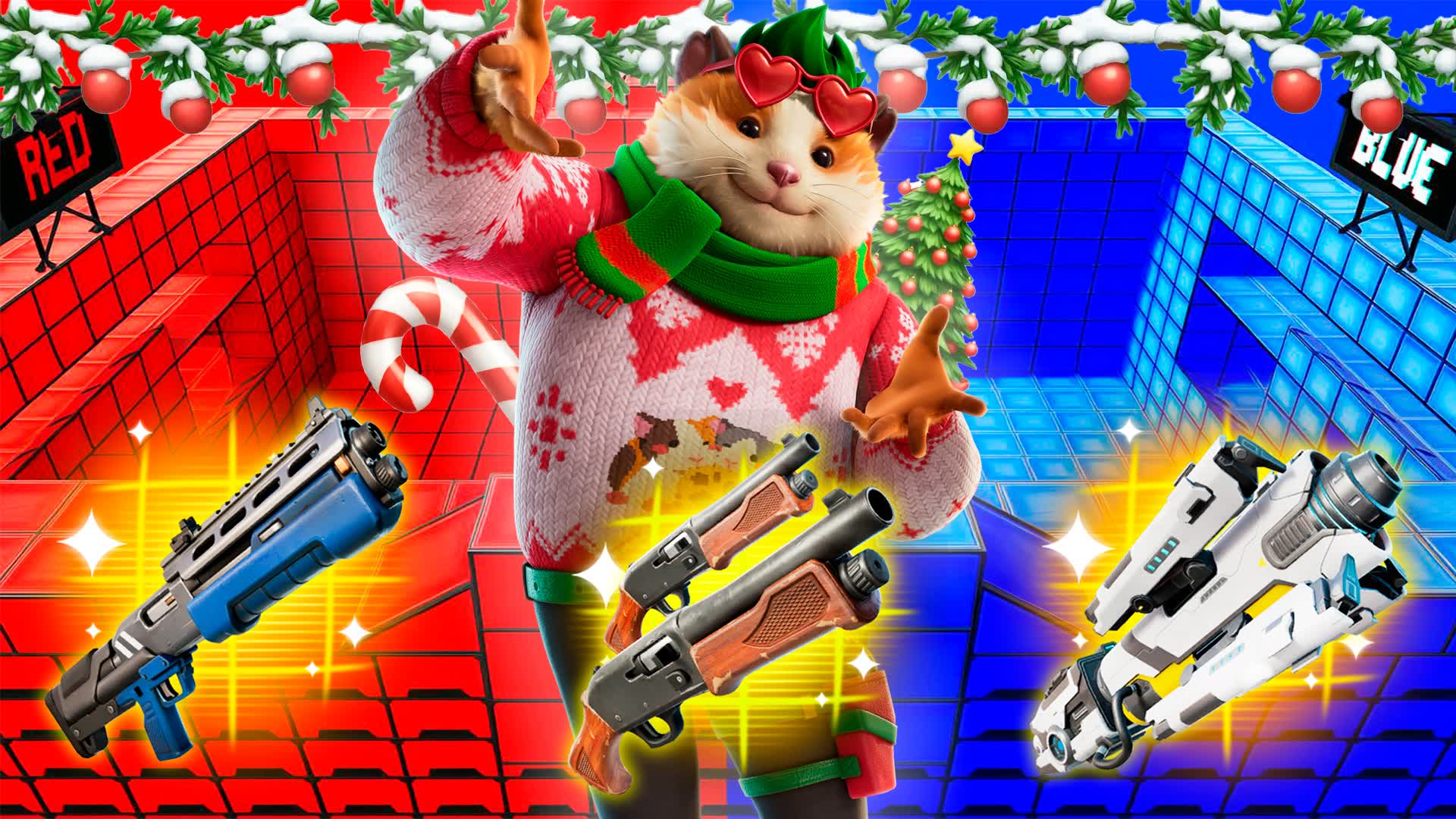 CHRISTMAS RED VS BLUE🔴🔵