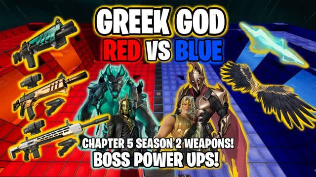 GREEK GOD đŽRED VS đ”BLUE