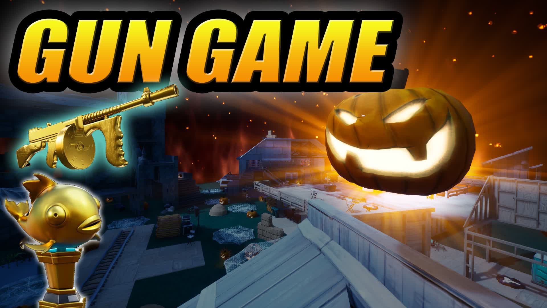🆕🎃Hunted HALLOWEEN GunGame🎃 834130281565 by fooxi Fortnite Creative