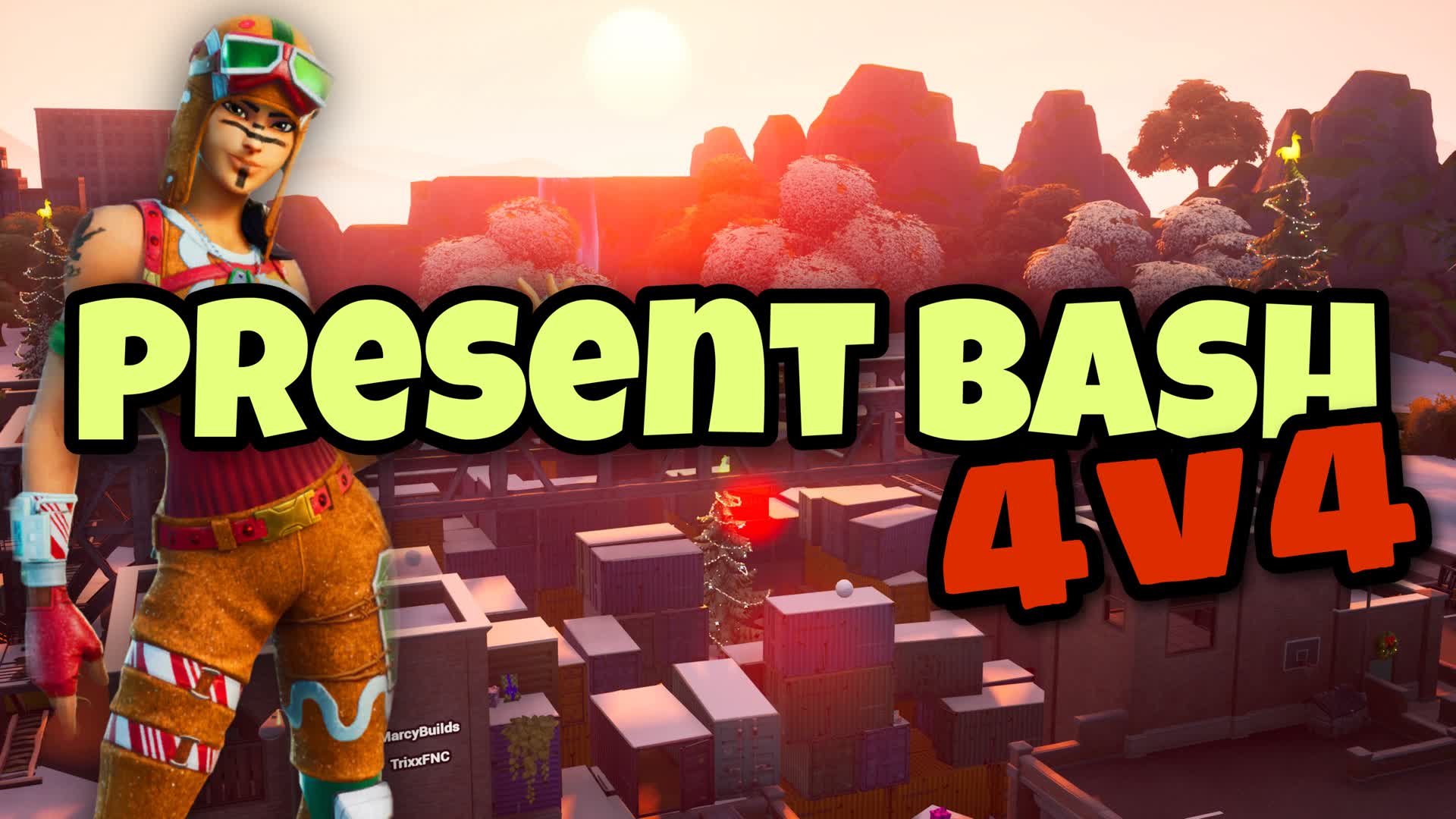 PRESENT BASH Modern Crates 4 v 4 286448070167 by trixx Fortnite Creative Map Code