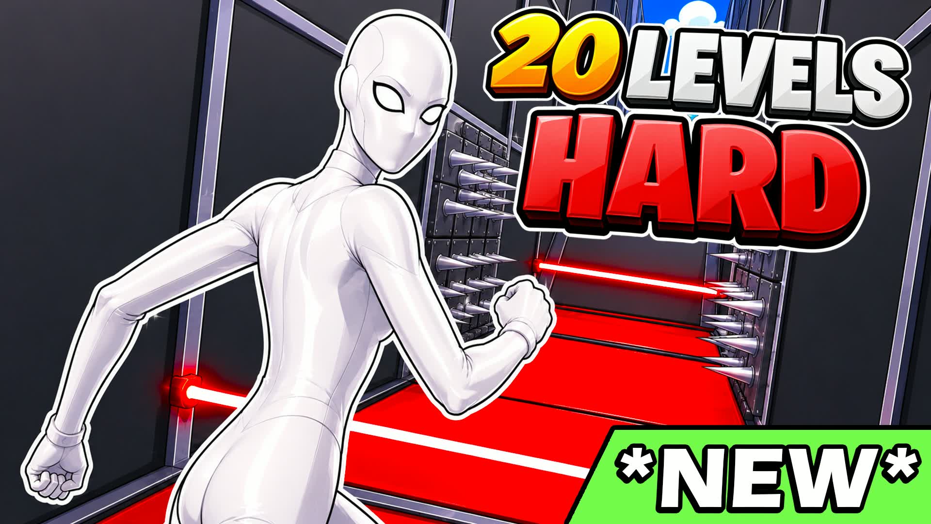 HARD PARKOUR 20 LEVELS 67L67 باركور صعب — Fortnite island 5717-9389-3083 by secret focus
