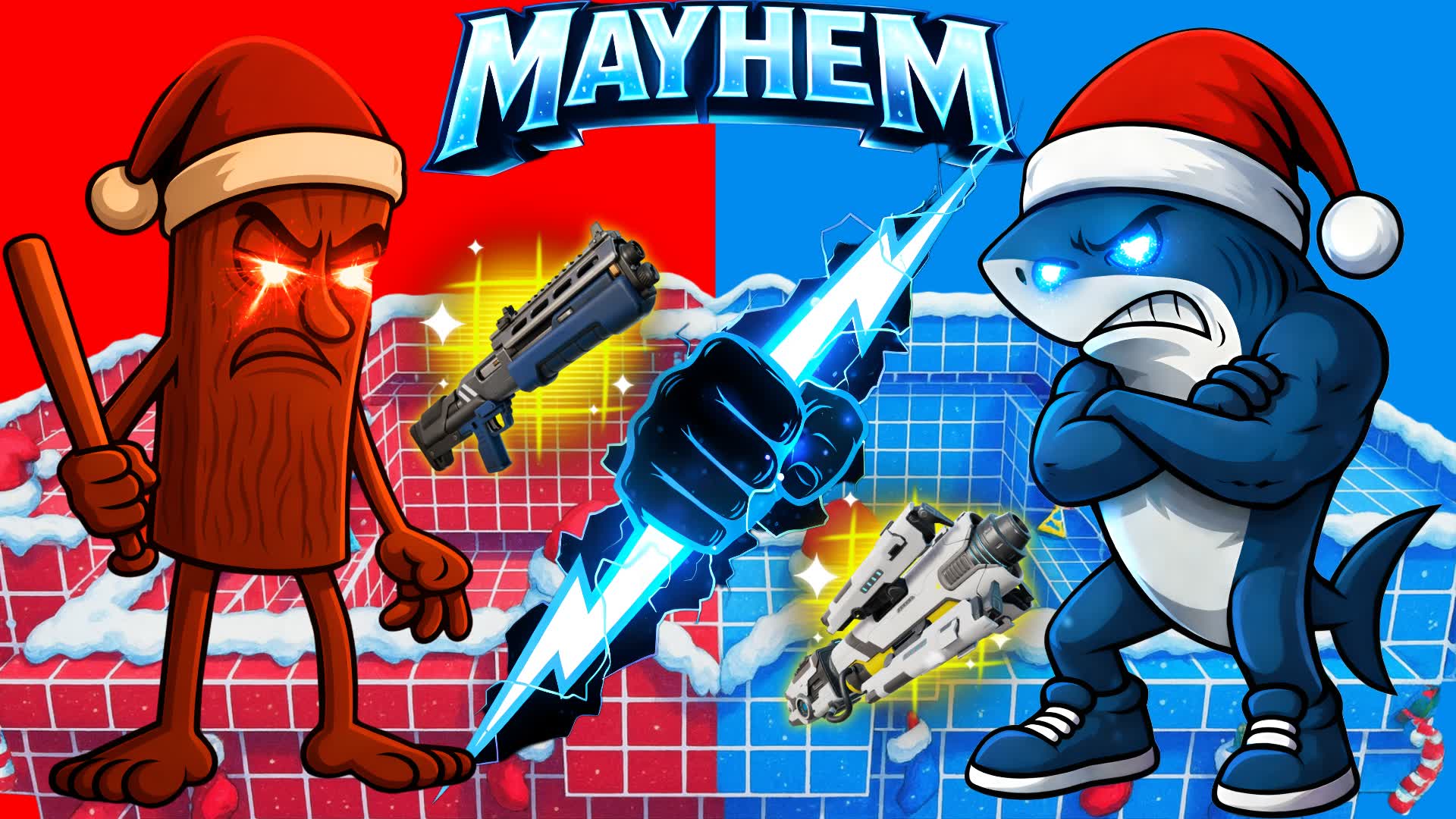 🔴🔵RED VS BLUE-MAYHEM