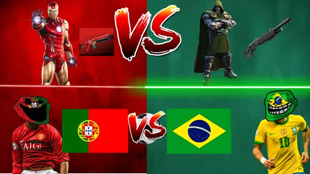 1VS1 Fottball Fight Map  ⚽️✨ ⚡️