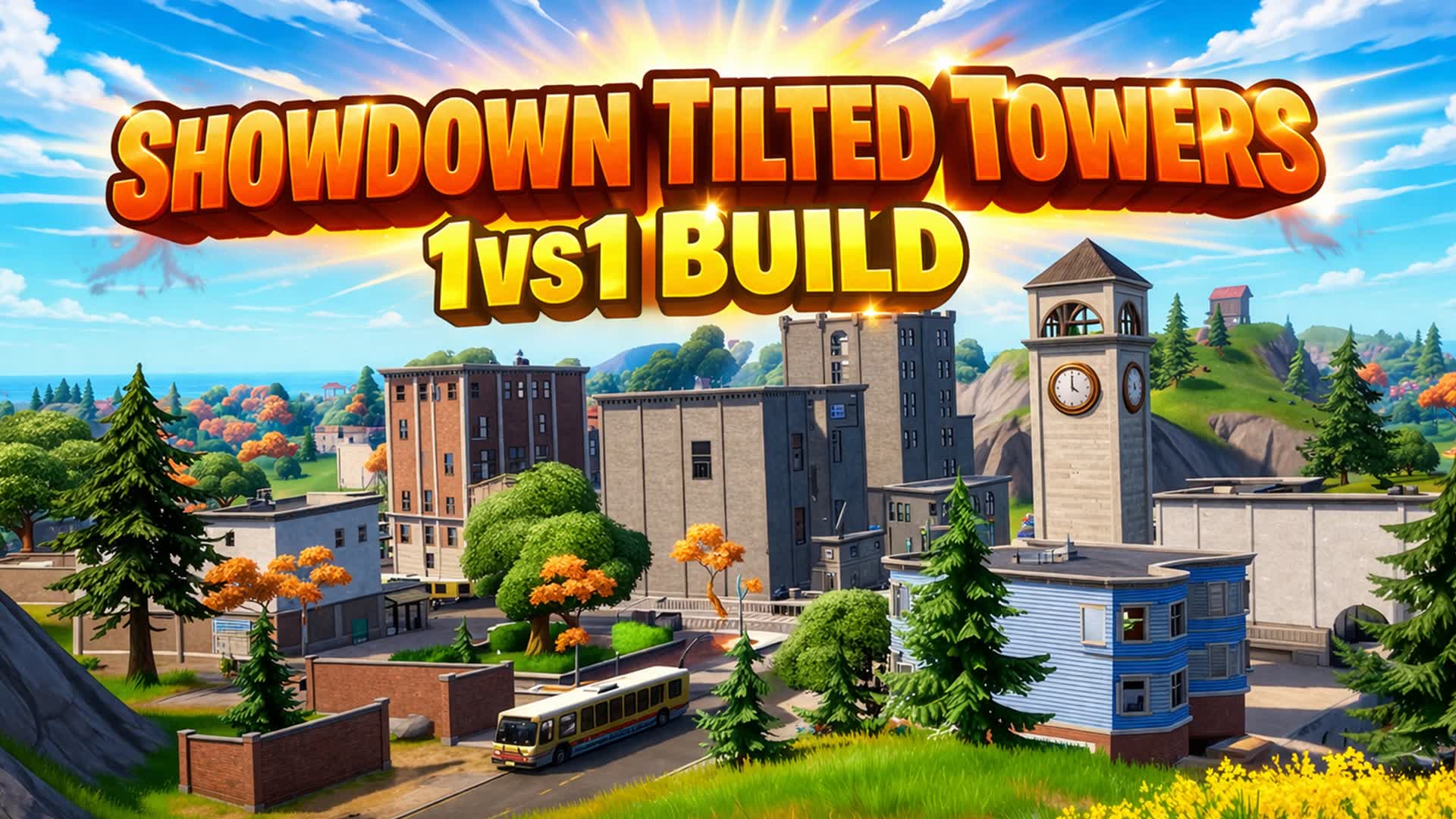 ショーダウン ティルテッド・タワーズ（1v1）の建築