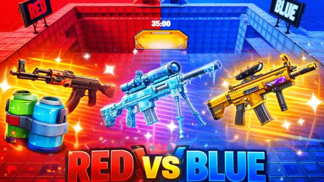🔥 RED vs BLUE 🔵Insane Chaos