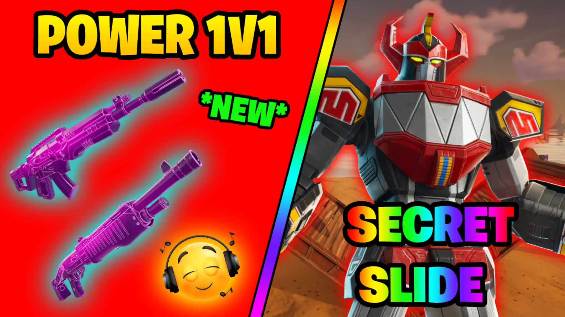 SUPER 1V1 SLIDE - NEW WEAPONS 🎯