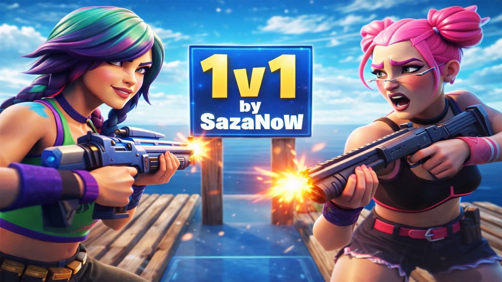 1 v 1 build fights! [SazaNoW]