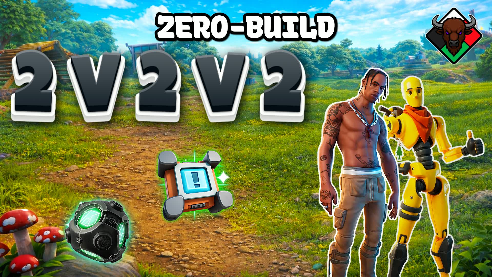 Nyati Wars 2v2v2 ZeroBuild 🌀 - fortnite