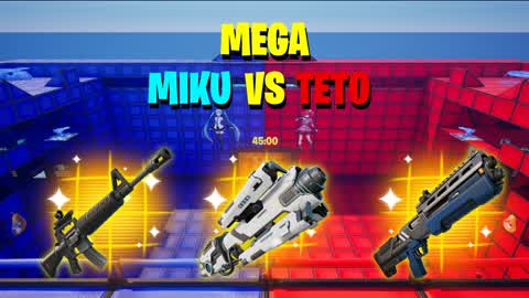MEGA TETO VS MIKU | RED VS BLUE