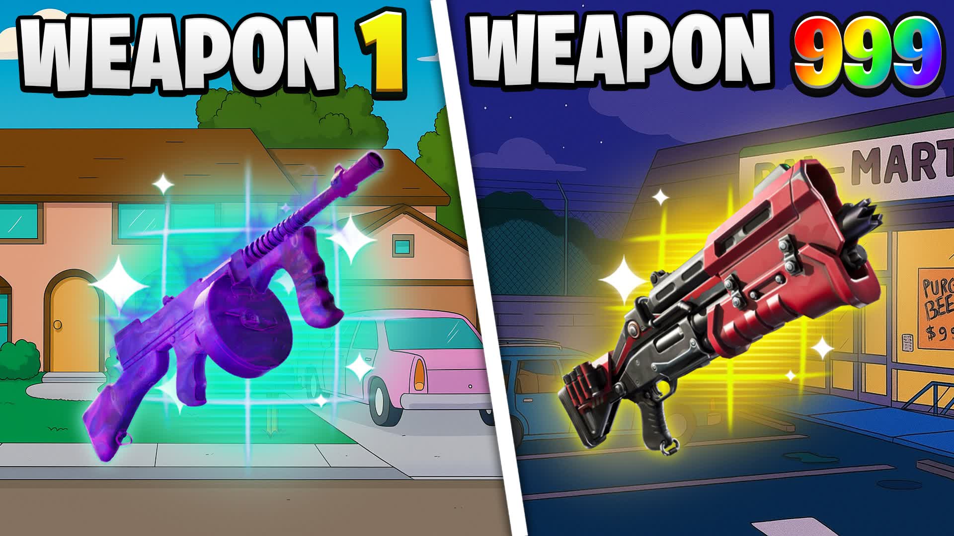 🍩BEST SIMPSONS 🔫GUN GAME🎯ONE SHOT🍩