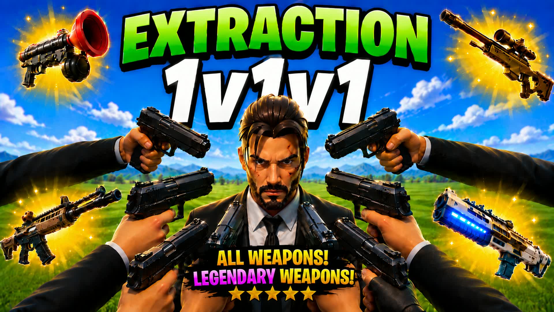 ✨1V1V1抽出/ 全武器🔥
