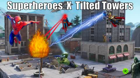 Superheroes X Tilted Towers