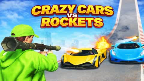 CRAZY CARS VS ROCKETS 🚀🚗🚀🚗