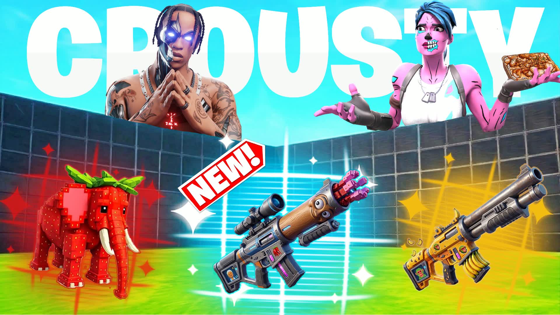 CROUSTY 1V1 FFA - ALL GUNS & RIDES